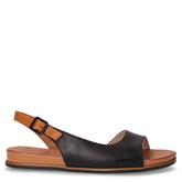 Sandalo in ecopelle nero | Boscaini Scarpe