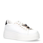 Sneaker con platform bianco nero | Boscaini Scarpe