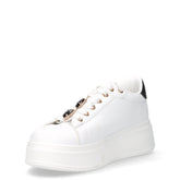 Sneaker con platform bianco nero | Boscaini Scarpe