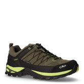 Rigel Low scarpa da trekking in pelle e tessuto kaki acido - Scarpe Sportive Uomo | Boscaini Scarpe