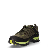 Rigel Low scarpa da trekking in pelle e tessuto kaki acido | Boscaini Scarpe