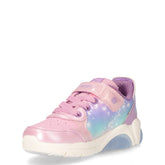 Fadinlight sneaker bambina in ecopelle e tessuto con luci rosa | Boscaini Scarpe