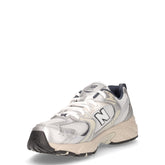 530 sneaker ragazza in pelle e tessuto argento | Boscaini Scarpe