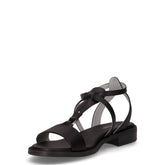 Sandalo in pelle nero | Boscaini Scarpe