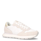 Ally Gold Silver sneaker in pelle e tessuto bianco - SUN68 | Boscaini Scarpe