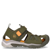 S.lake jr 2523 sandalo a punta chiusa da bambino in tessuto verde | Boscaini Scarpe