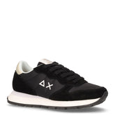 Ally Gold Silver sneaker in pelle e tessuto nero | Boscaini Scarpe