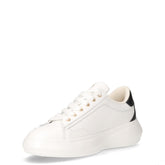 Casper 01 sneaker in pelle bianco nero | Boscaini Scarpe