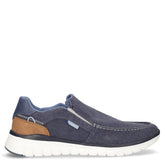 Mocassino casual in tessuto navy | Boscaini Scarpe