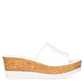Ciabatta con zeppa bianco | Boscaini Scarpe