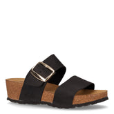Ciabatta con zeppa nero rust | Boscaini Scarpe