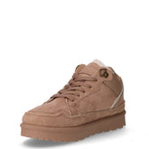 Sneaker in ecopelle e tessuto beige | Boscaini Scarpe