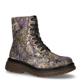 Eva floral anfibio in tessuto stampa floreale viola | Boscaini Scarpe