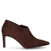 Tronchetto in ecopelle scamosciata con zip moro | Boscaini Scarpe