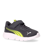 Flexfocus Modern sneaker in tessuto ed ecopelle bambino grigio giallo | Boscaini Scarpe