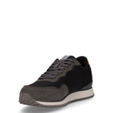 Sneaker in ecopelle e tessuto nero | Boscaini Scarpe