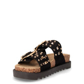 Ciabatta in ecopelle con borchie nero | Boscaini Scarpe
