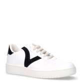 Sneaker in pelle bianco nero | Boscaini Scarpe