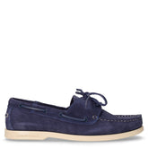 Navigator stringata in pelle denim blue | Boscaini Scarpe