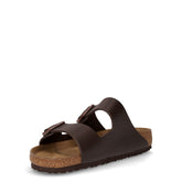 Arizona ciabatta in pelle marrone scuro | Boscaini Scarpe
