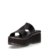 Ciabatta con zeppa nero | Boscaini Scarpe