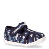 Templar sandalo in tessuto bambino blu camouflage | Boscaini Scarpe