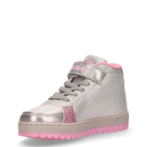 Sneaker bambina in tessuto argento | Boscaini Scarpe