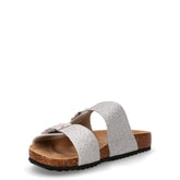 Ciabatta in ecopelle bambina argento | Boscaini Scarpe