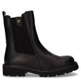 Stivaletto in pelle con zip nero | Boscaini Scarpe