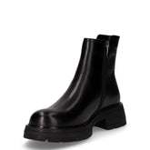 Stivaletto in pelle con zip nero | Boscaini Scarpe