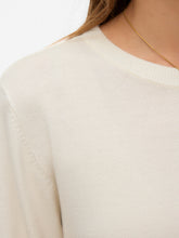 Maglia girocollo in maglia panna | Boscaini Scarpe