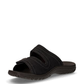 Ciabatta aperta in ecopelle nero | Boscaini Scarpe