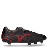 Monarcida Neo III Select scarpa da calcio in ecopelle nero rosso | Boscaini Scarpe