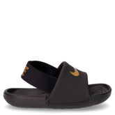 Kawa Slide ciabatta in gomma bambino nero oro | Boscaini Scarpe