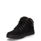 Davis Square Mid lace sneaker in pelle e tessuto nero | Boscaini Scarpe