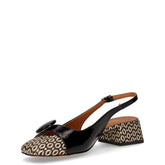 Décolleté slingback in ecopelle nero | Boscaini Scarpe