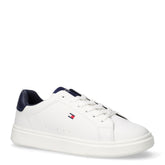 Sneaker in ecopelle bambino bianco blu | Boscaini Scarpe