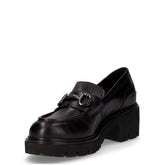 Décolleté con staffa in pelle nero | Boscaini Scarpe