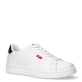 Bell sneaker in ecopelle bambino bianco navy | Boscaini Scarpe