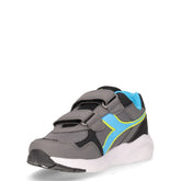 Falcon 5 sneaker in tessuto ed ecopelle bambino grigio | Boscaini Scarpe