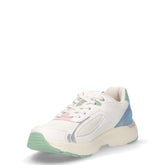Curtis sneakers in ecopelle e tessuto bambina bianco azzurro | Boscaini Scarpe