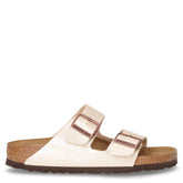 Arizona ciabatta in pelle bianco perlato | Boscaini Scarpe