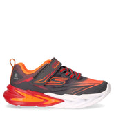S Lights Flex Glow Ultra sneaker in tessuto ed ecopelle con luci bambino grigio rosso | Boscaini Scarpe