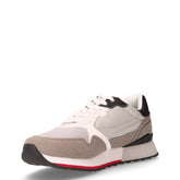 King Power Mix sneaker in tessuto ed ecopelle grigio bianco | Boscaini Scarpe