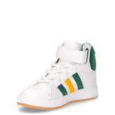 Game Court Mid sneaker bambino in ecopelle bianco verde giallo | Boscaini Scarpe