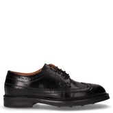 Stringata in pelle stile inglese nero | Boscaini Scarpe