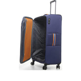 Bright life trolley medio spinner morbido - 79cm combat navy | Boscaini Scarpe