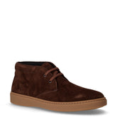 Polacchino casual in pelle scamosciata cacao orzo | Boscaini Scarpe