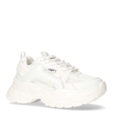 Yuno sneaker in ecopelle e tessuto bianco | Boscaini Scarpe