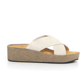 Ciabatta con zeppa cappuccino | Boscaini Scarpe